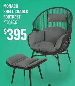 Canac Monaco Shell Chair & Footrest offer