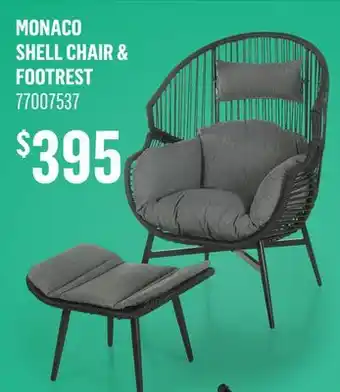 Canac Monaco Shell Chair & Footrest offer