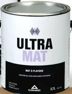Canac UltraMat Ceiling Latex Paint Natural White 3.7 L offer