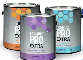 Canac Formule Pro Extra Eggshell Interior Latex Paint Natural White & Colours 3.7 L offer
