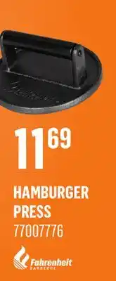 Canac Hamburger Press offer