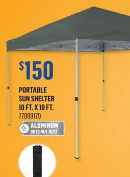 Canac Portable Sun Shelter 10 ft. x 10 ft offer