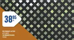 Canac PVC PRIVACY LATTICE 4 FT. X 8 FT. 1 IN SQUARES offer