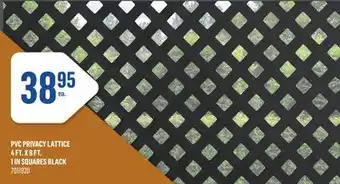 Canac PVC PRIVACY LATTICE 4 FT. X 8 FT. 1 IN SQUARES offer
