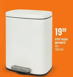 Canac Step Trash Bin White 12 L offer