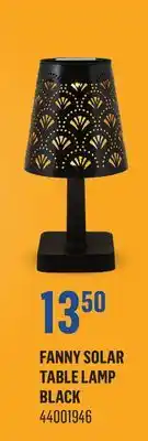 Canac Fanny Solar Table Lamp Black offer