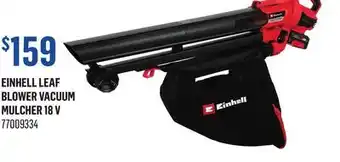 Canac Einhell Leaf Blower Vacuum Mulcher 18 V offer
