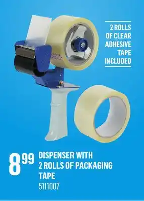 Canac Dispenser with 2 rolls of packaging tape offer
