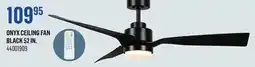 Canac ONYX CEILING FAN BLACK 52 IN offer