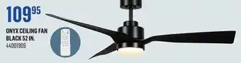 Canac ONYX CEILING FAN BLACK 52 IN offer