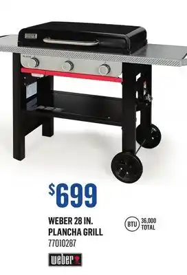 Canac Weber 28 in. Plancha Grill offer