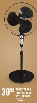 Canac Pedestal Fan 18 in. 3 Speeds With Remote offer