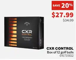 Sports Experts CALLAWAY CXR Control Box of 12 golf balls offer