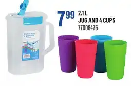 Canac 2.1 L Jug and 4 Cups offer