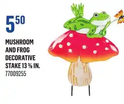 Canac Mushroom and Frog Decorative Stake 13 3/8 in offer