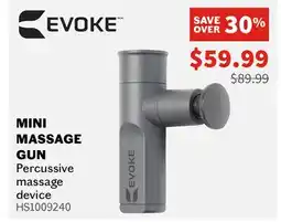 Sports Experts EVOKE Mini Massage Gun Percussive massage device offer