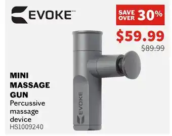 Sports Experts EVOKE Mini Massage Gun Percussive massage device offer