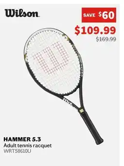 Sports Experts WILSON Hammer 5.3 Adult tennis racquet offer