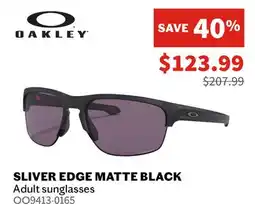 Sports Experts OAKLEY Sliver Edge Matte Black Adult sunglasses offer