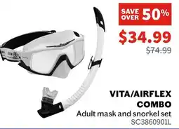 Sports Experts AQUA LUNG Vita/Airflex Combo Adult mask and snorkel set offer