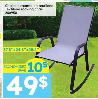 Rossy Textilene rocking chair offer