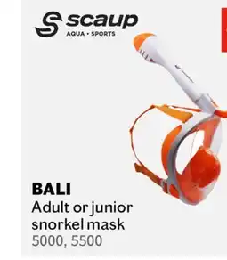 Sports Experts SCAUP Bali Adult snorkel mask offer