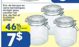 Rossy Airtight glass canister set offer