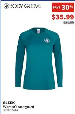 Sports Experts BODY GLV SWM Sleek Women's rash guard offer