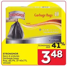 Rossy STRONGMOR Garbage bags offer