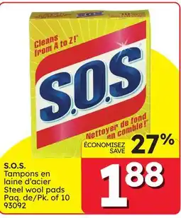 Rossy S.O.S. Steel wool pads offer