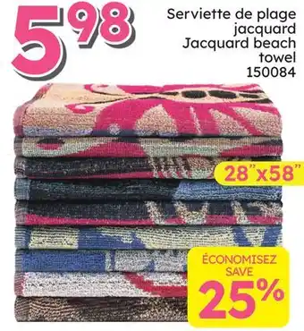 Rossy Jacquard beach towel offer