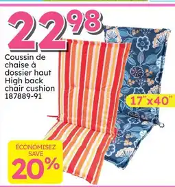 Rossy High back chair cushion offer