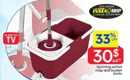 Rossy Spinning action mop and bucket offer