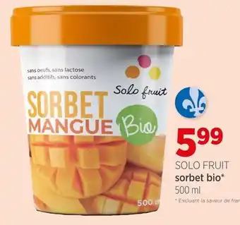 Avril sorbet bio offer