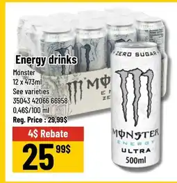 Mayrand Energy drinks offer
