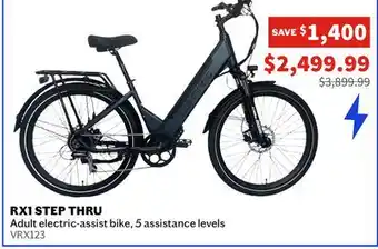 Sports Experts COMPANO RX1 Step Thru Adult electric-assist bike,5 assistance levels offer