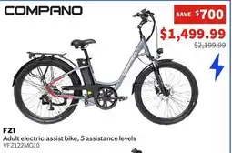 Sports Experts COMPANO FZ1 Adult electric-assist bike,5 assistance levels offer