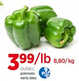 Avril poivrons verts bios offer