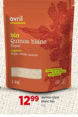 Avril quinoa royal blanc bio offer