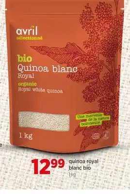 Avril quinoa royal blanc bio offer