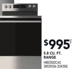 RONA 5.8 CU. FT. RANGE offer