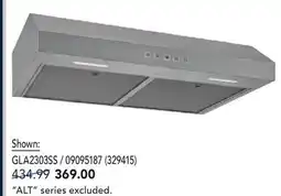 RONA BROAN DESIGNER AND MISTRAL UNDER-CABINET RANGE HOODS offer