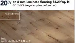 RONA 8-MM LAMINATE FLOORING offer