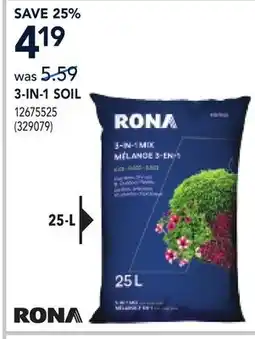 RONA RONA 3-IN-1 SOIL offer