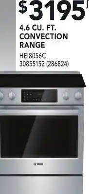 RONA BOSCH 4.6 CU. FT. CONVECTION RANGE offer