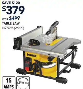 RONA TABLE SAW offer