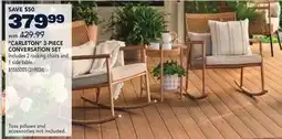 RONA CARLETON 3-PIECE CONVERSATION SET offer