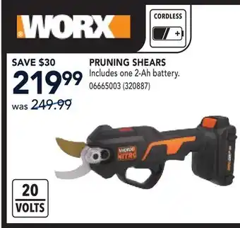 RONA WORX PRUNING SHEARS offer