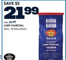 RONA ROYAL OAK LUMP CHARCOAL 17.6-L offer