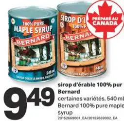 L'Intermarché SIROP D'ÉRABLE 100% PUR, 540 ML offer